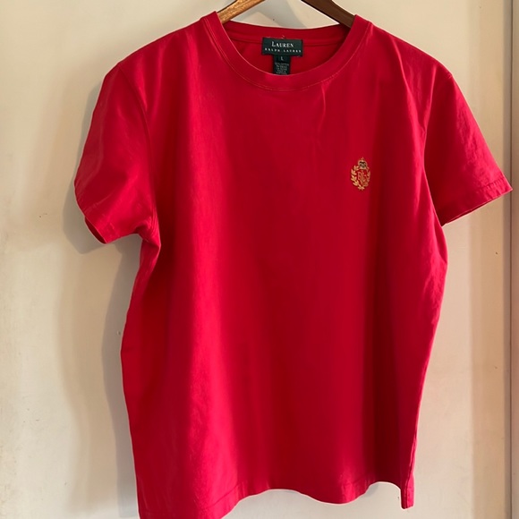 Lauren Ralph Lauren Tops - Lauren Ralph Lauren Short Sleeve V-Neck Cotton Top |L